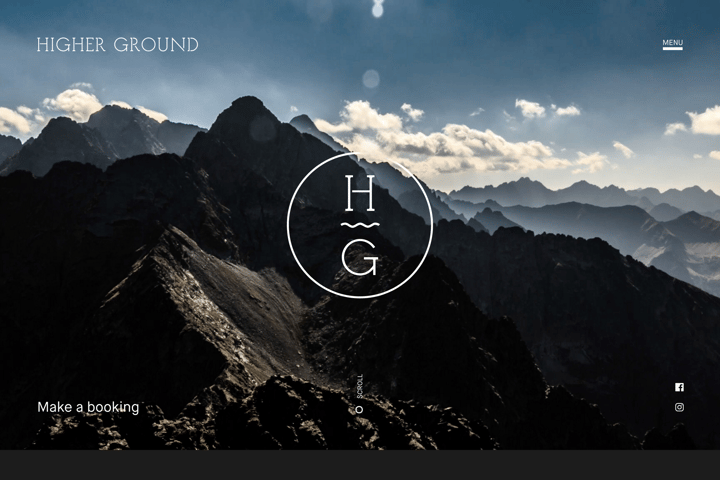 Higher Ground website preview